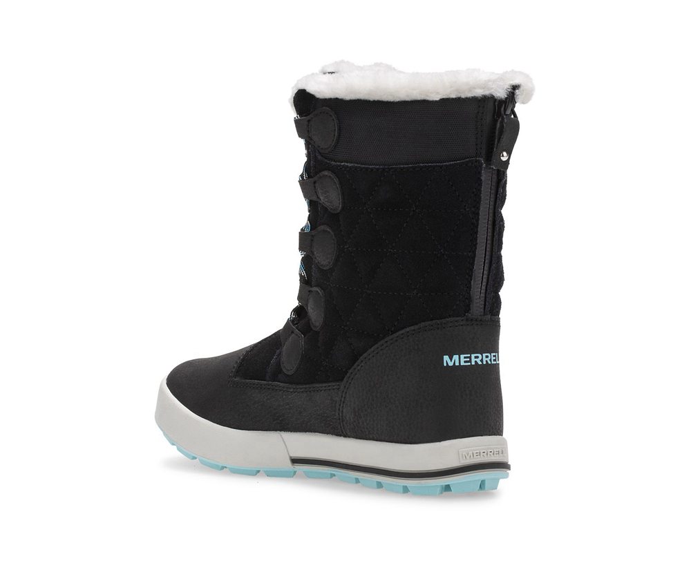 Merrell Boots Black - Heidi Waterproof - Kids 92GOYCWVI